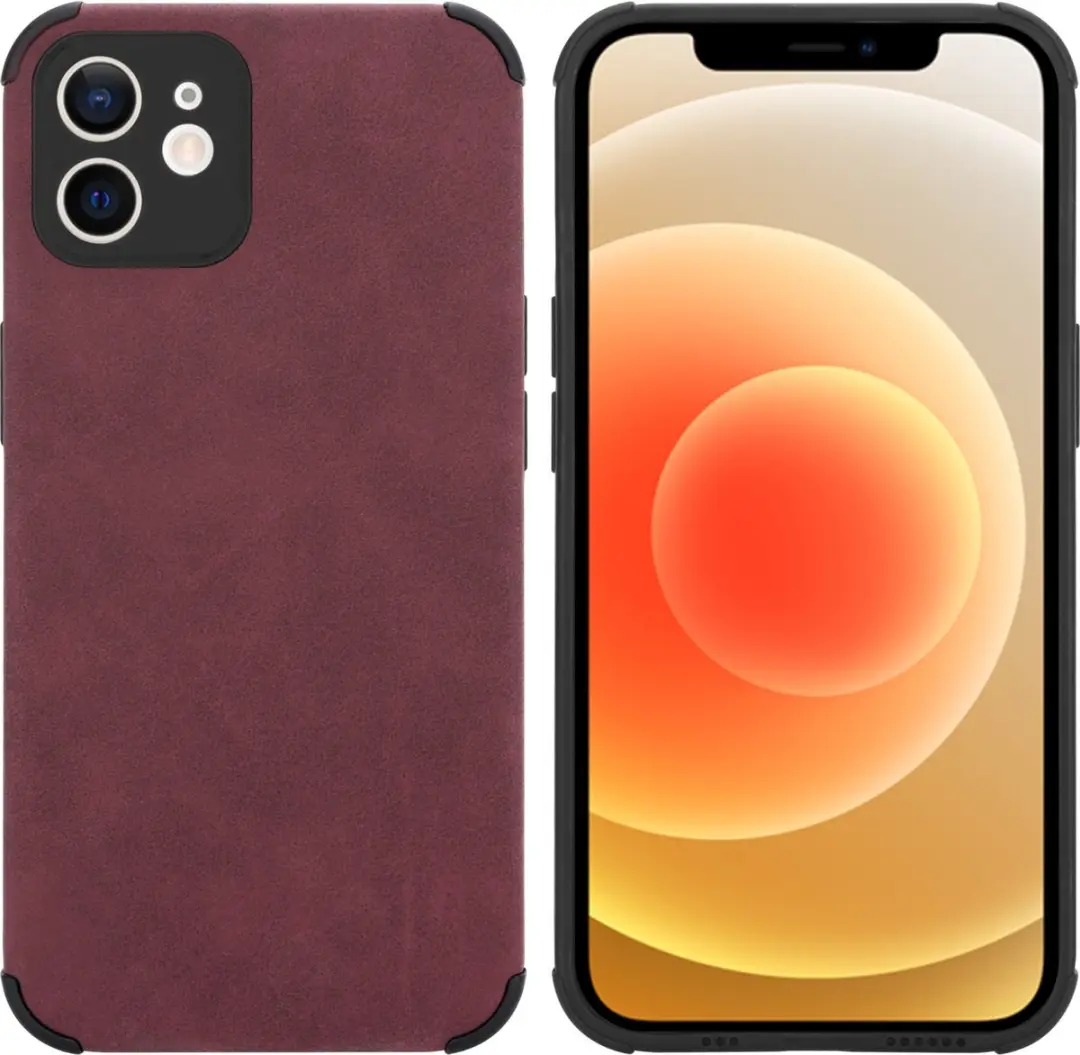 Cadorabo Hoesje geschikt voor Apple iPhone 12 in Bourgondisch Paars