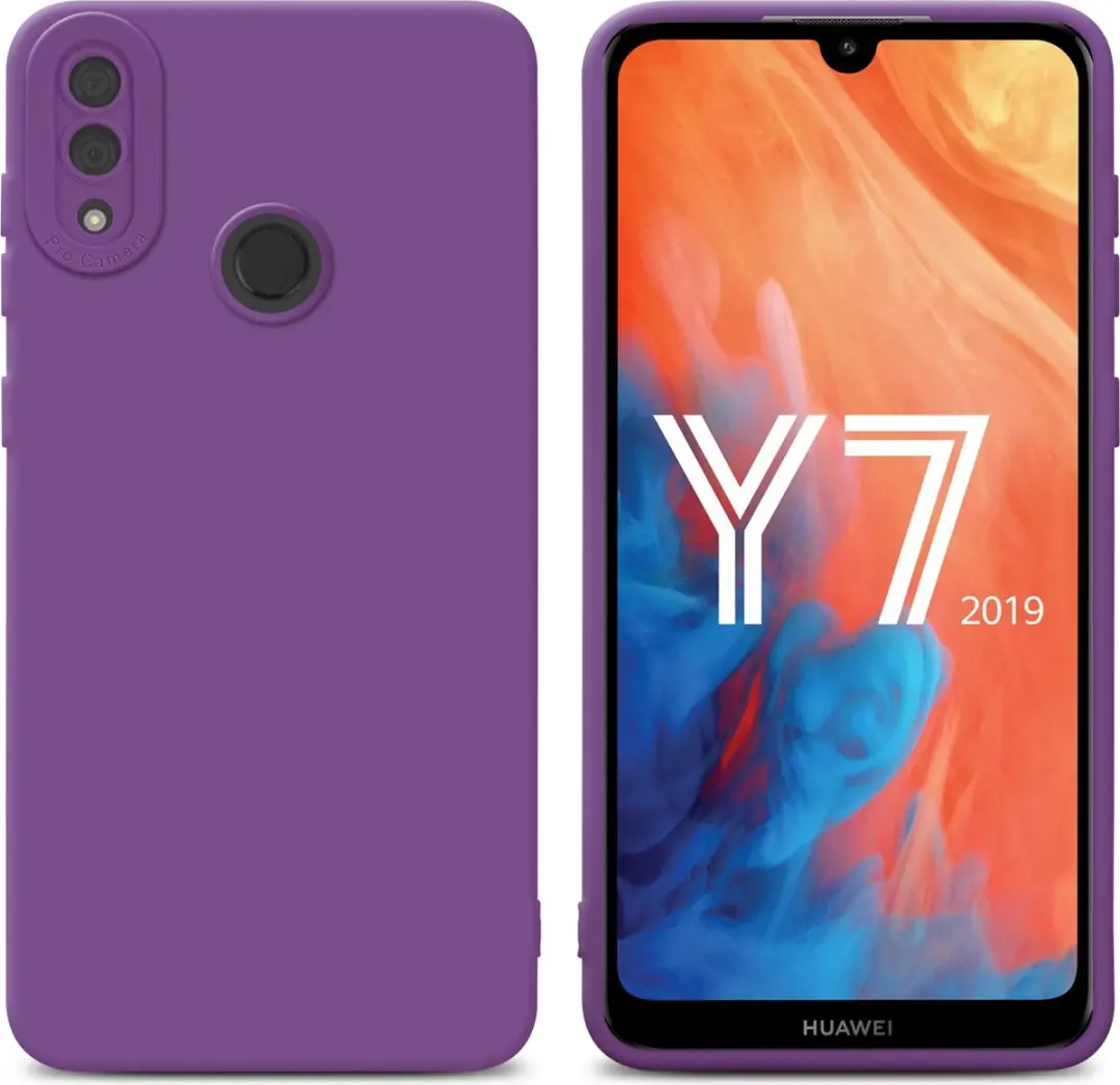 Cadorabo Hoesje geschikt voor Huawei Y7 2019 / Y7 PRIME 2019 in FLUID MAT PAARS