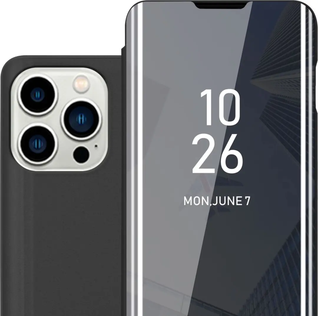 Cadorabo Hoesje geschikt voor Apple iPhone 14 PRO MAX in TOERMALIJN ZWART