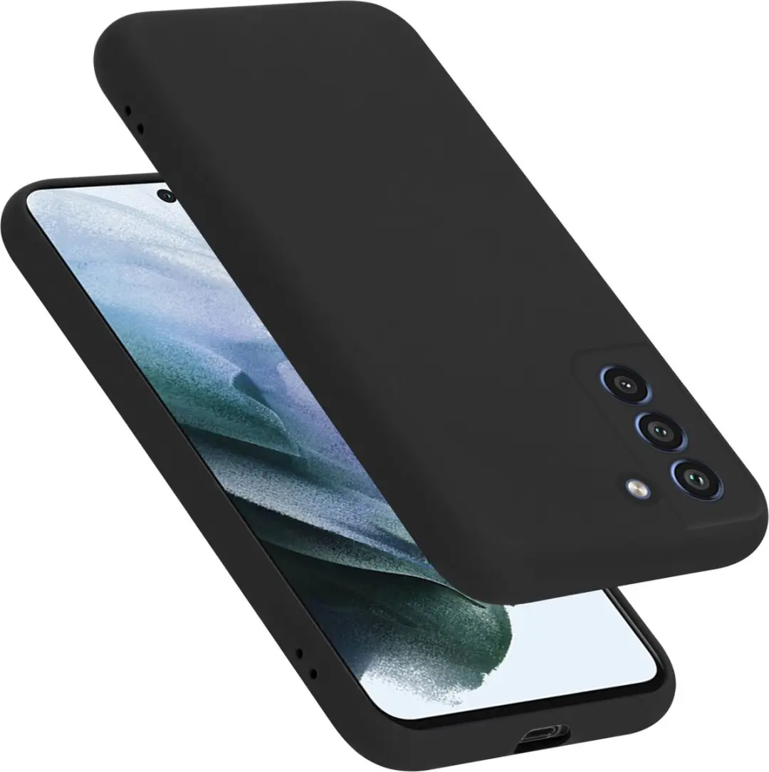 Cadorabo Hoesje geschikt voor Samsung Galaxy S21 FE in LIQUID ZWART