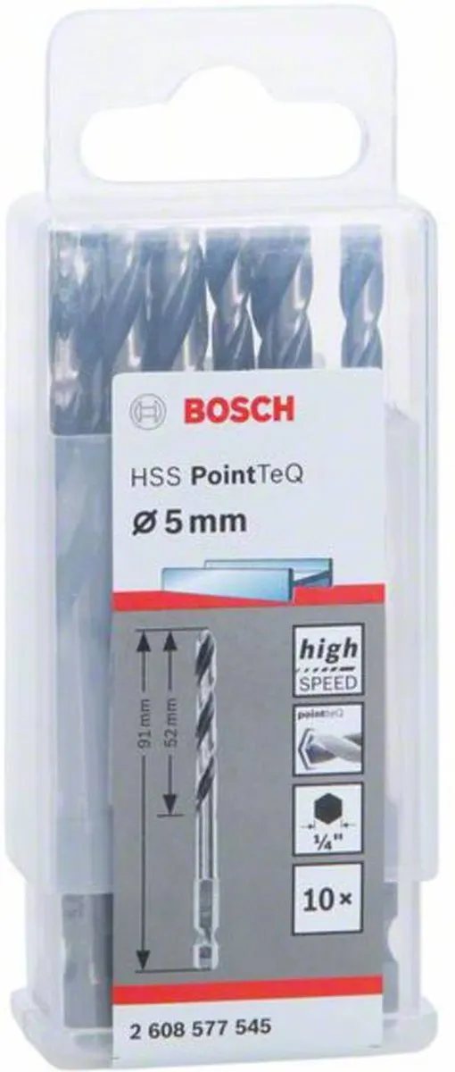 Bosch PointTeQ Spiraalboorset 10-delig - 2608577545 - afbeelding 6 van 6