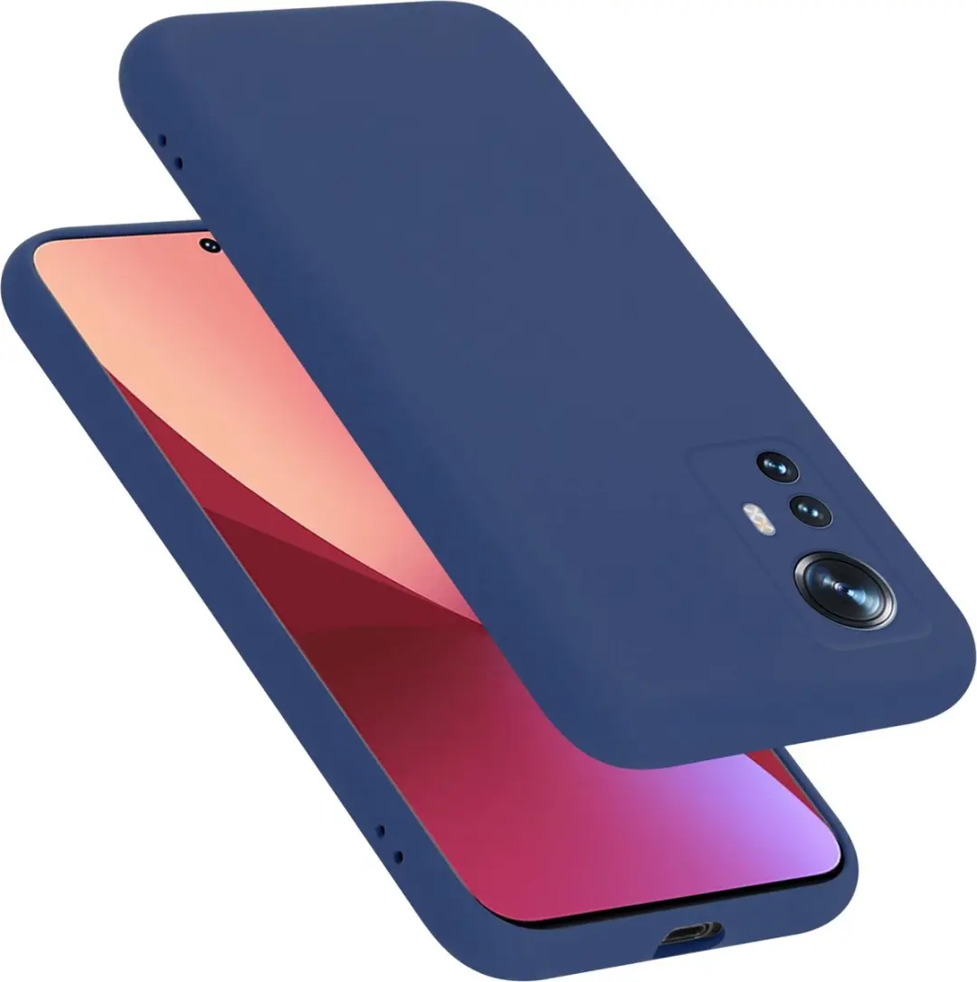 Cadorabo Hoesje geschikt voor Xiaomi 12 / 12X in LIQUID BLAUW