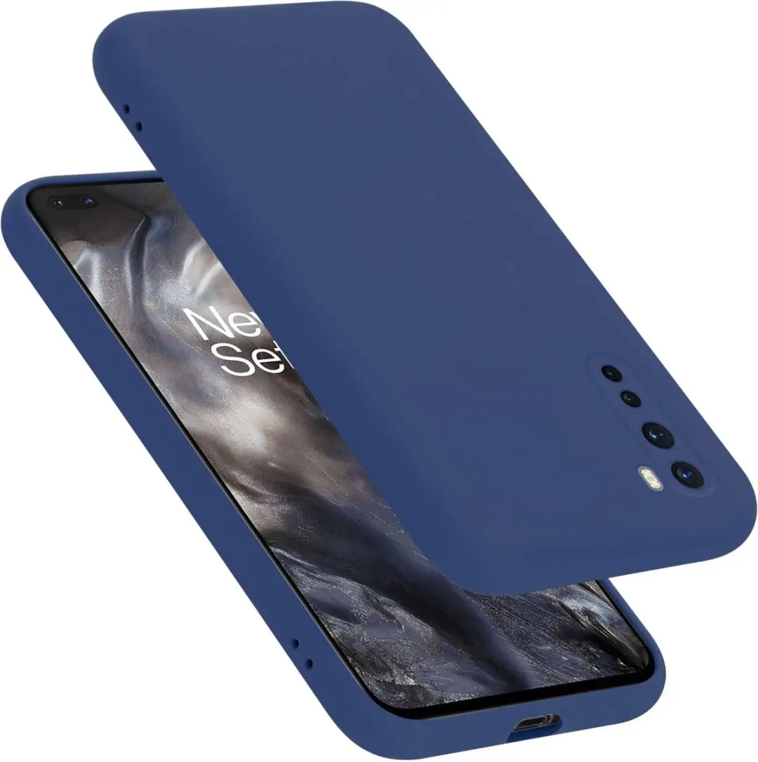 Cadorabo Hoesje geschikt voor OnePlus Nord in LIQUID BLAUW