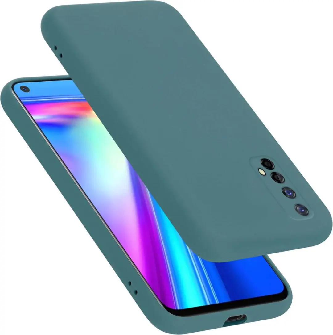 Cadorabo Hoesje geschikt voor Realme 7 4G in LIQUID GROEN