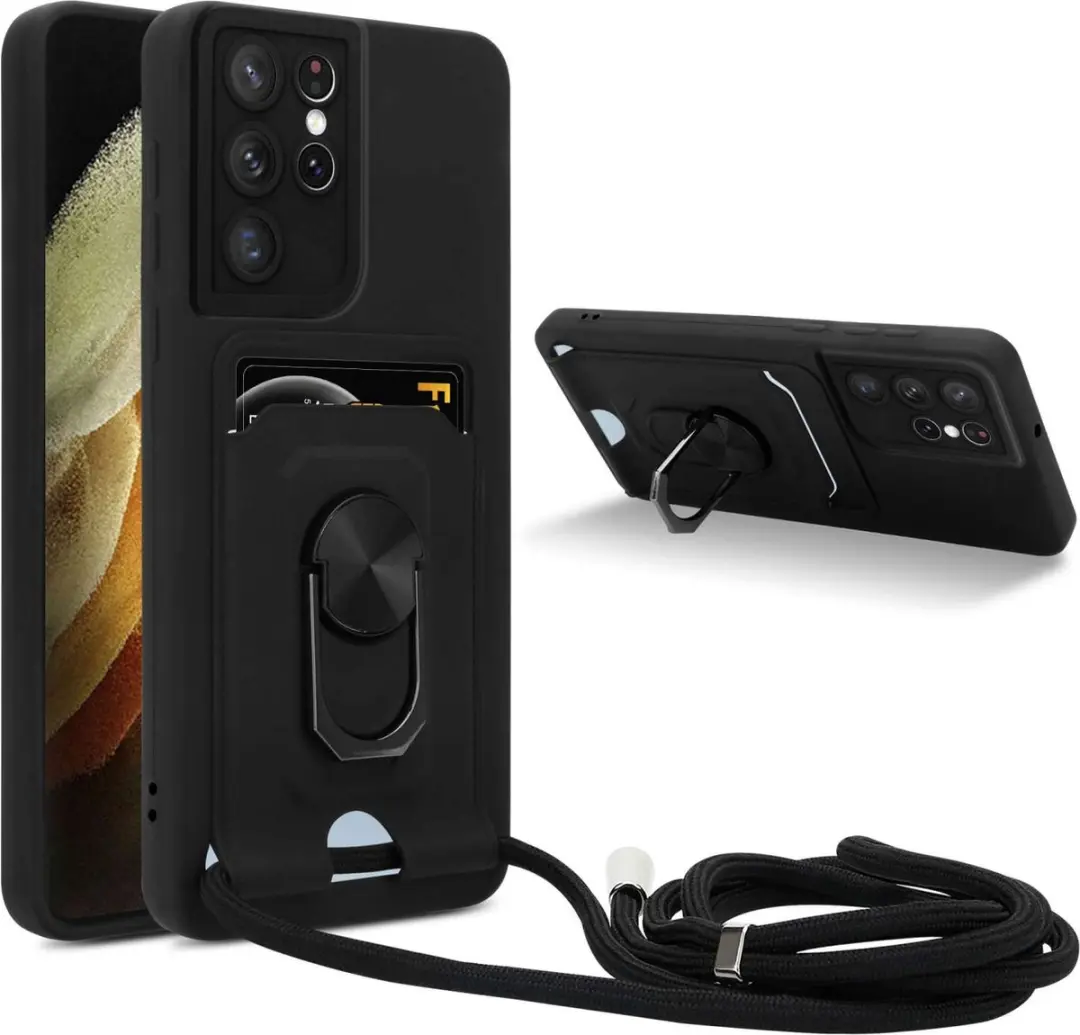 Cadorabo Telefoonketting Hoesje met standfunctie geschikt voor Samsung Galaxy S2