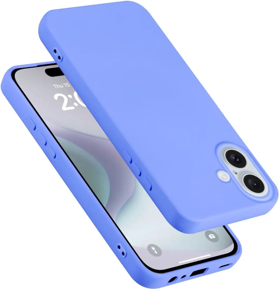 Cadorabo Hoesje geschikt voor Apple iPhone 16 in LIQUID LICHT PAARS