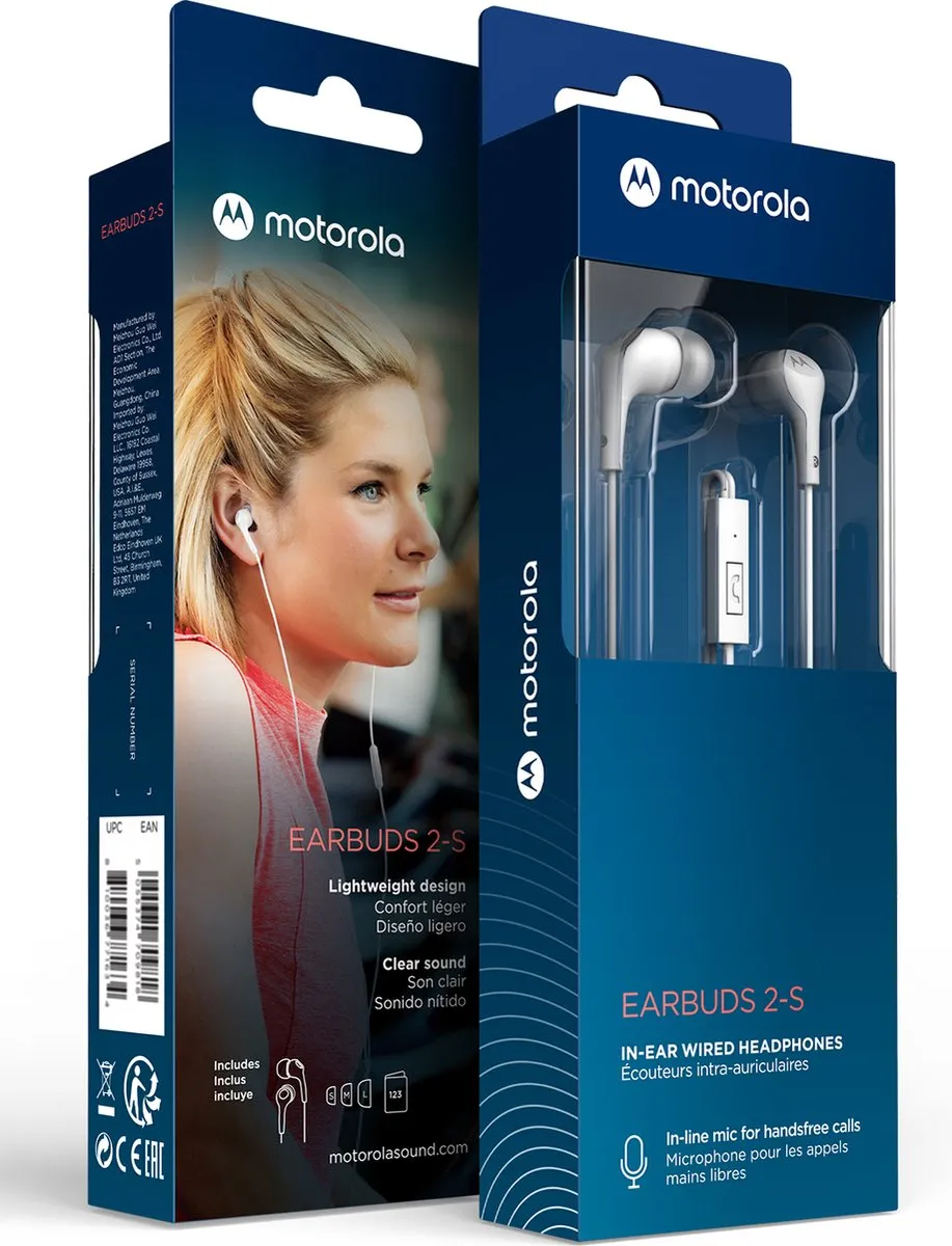 Motorola Sound In-Ear SH006 RD Oordopjes - Wit