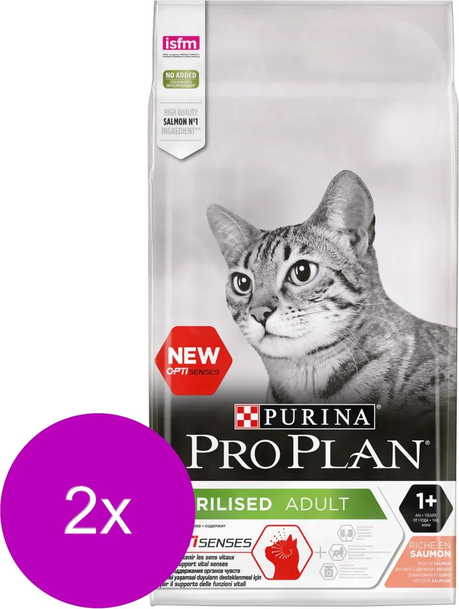 Pro Plan Cat Sterilised Sensitive Zalm 2x10kg