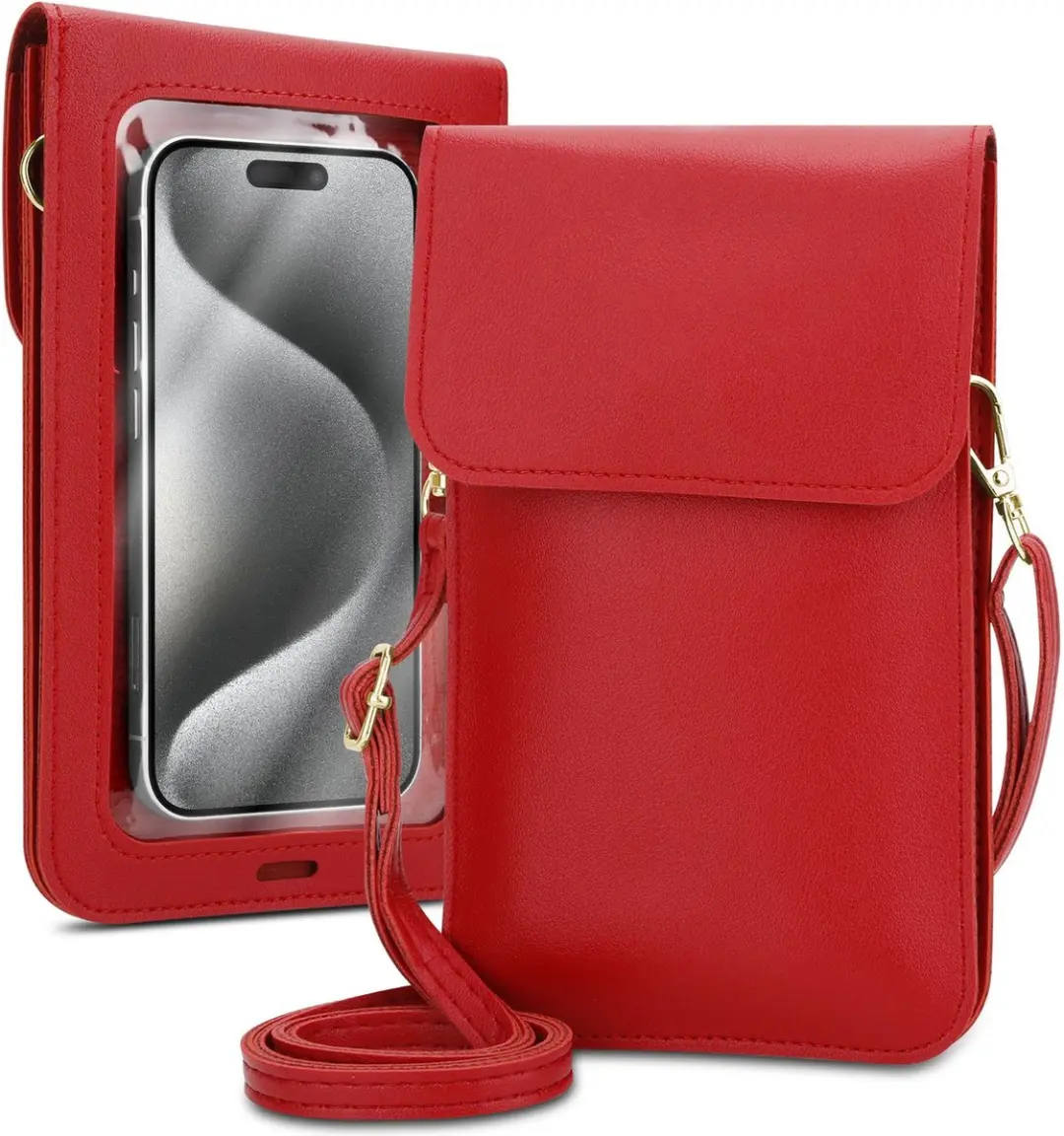 Mobielhoesje geschikt voor Blackview A55 PRO in ROOD Etui Case Cover Handtas voo