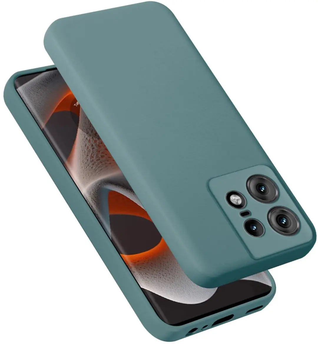 Cadorabo Hoesje geschikt voor Motorola Moto Edge 50 Pro in LIQUID GROEN