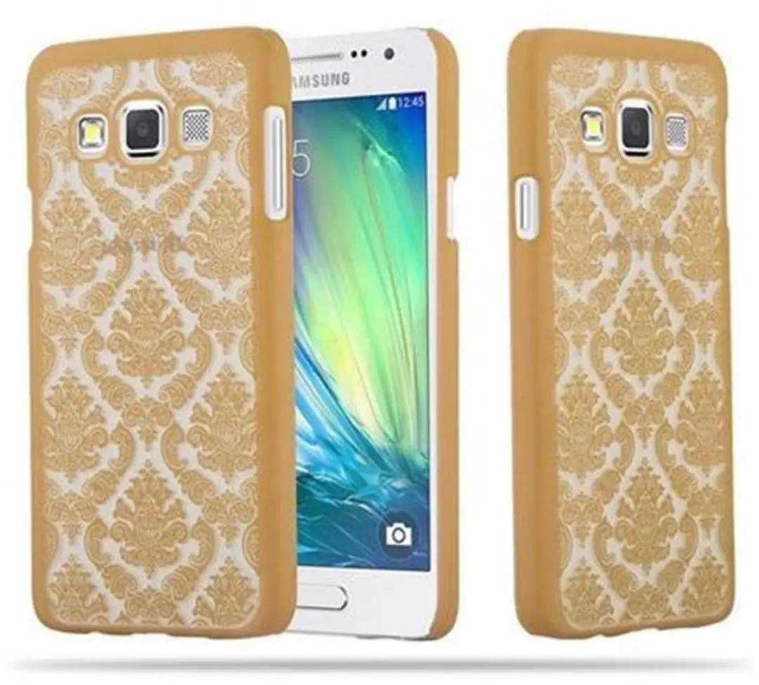 Cadorabo Hoesje geschikt voor Samsung Galaxy A3 2015 in GOUD