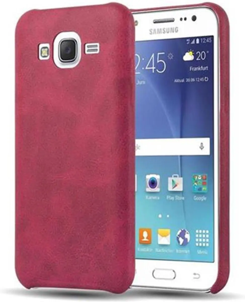 Cadorabo Hoesje geschikt voor Samsung Galaxy J5 2015 in VINTAGE ROOD