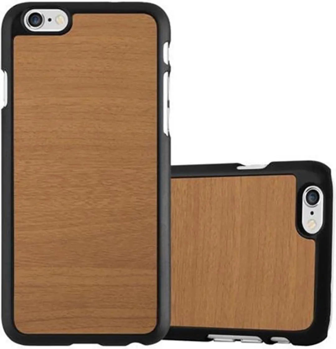 Cadorabo Hoesje geschikt voor Apple iPhone 6 / 6S in WOODY BRUIN