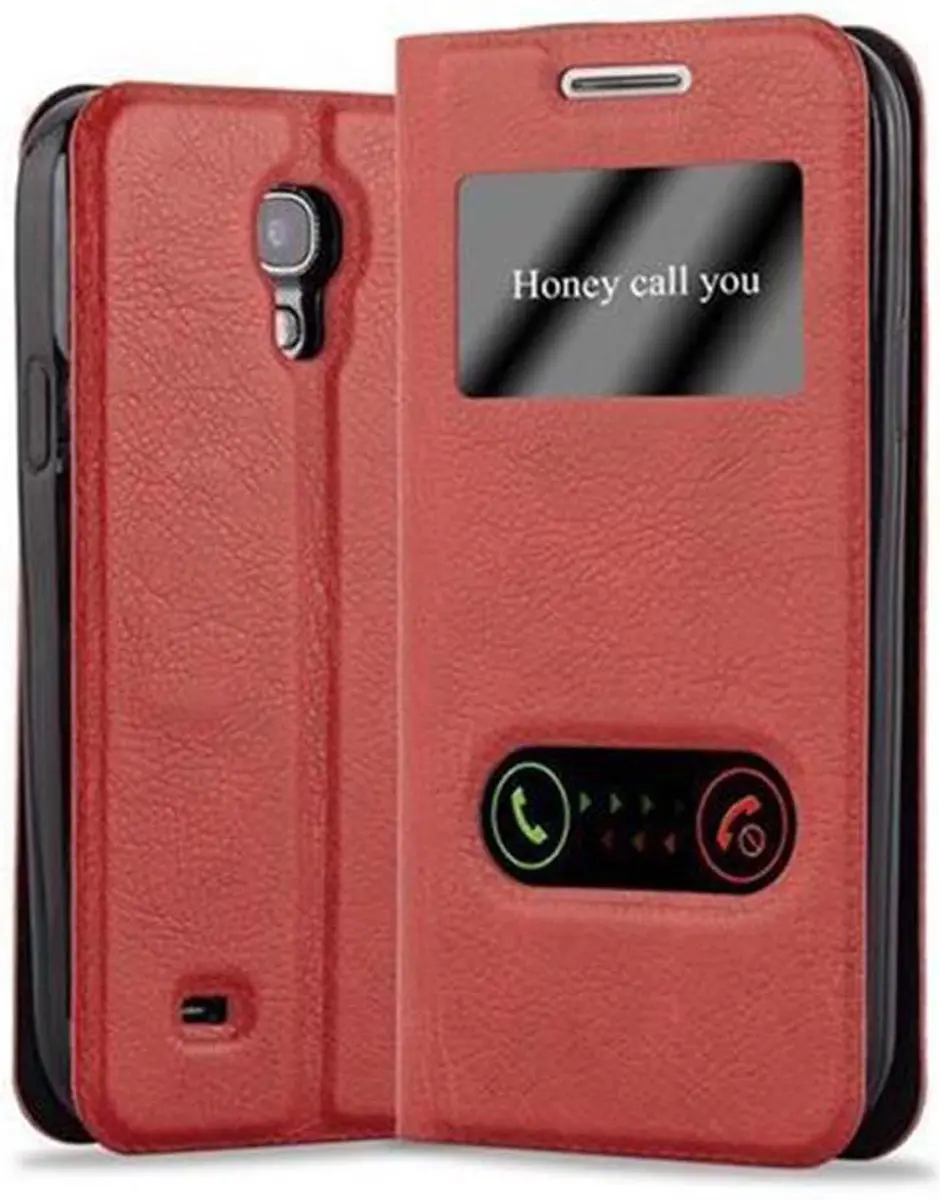 Cadorabo Hoesje geschikt voor Samsung Galaxy S4 in SAFRAN ROOD