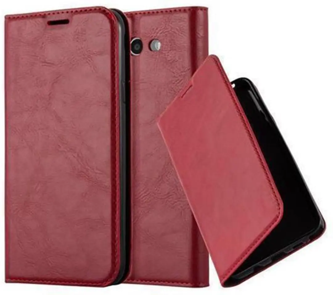 Cadorabo Hoesje geschikt voor Samsung Galaxy J7 2017 US Version in APPEL ROOD