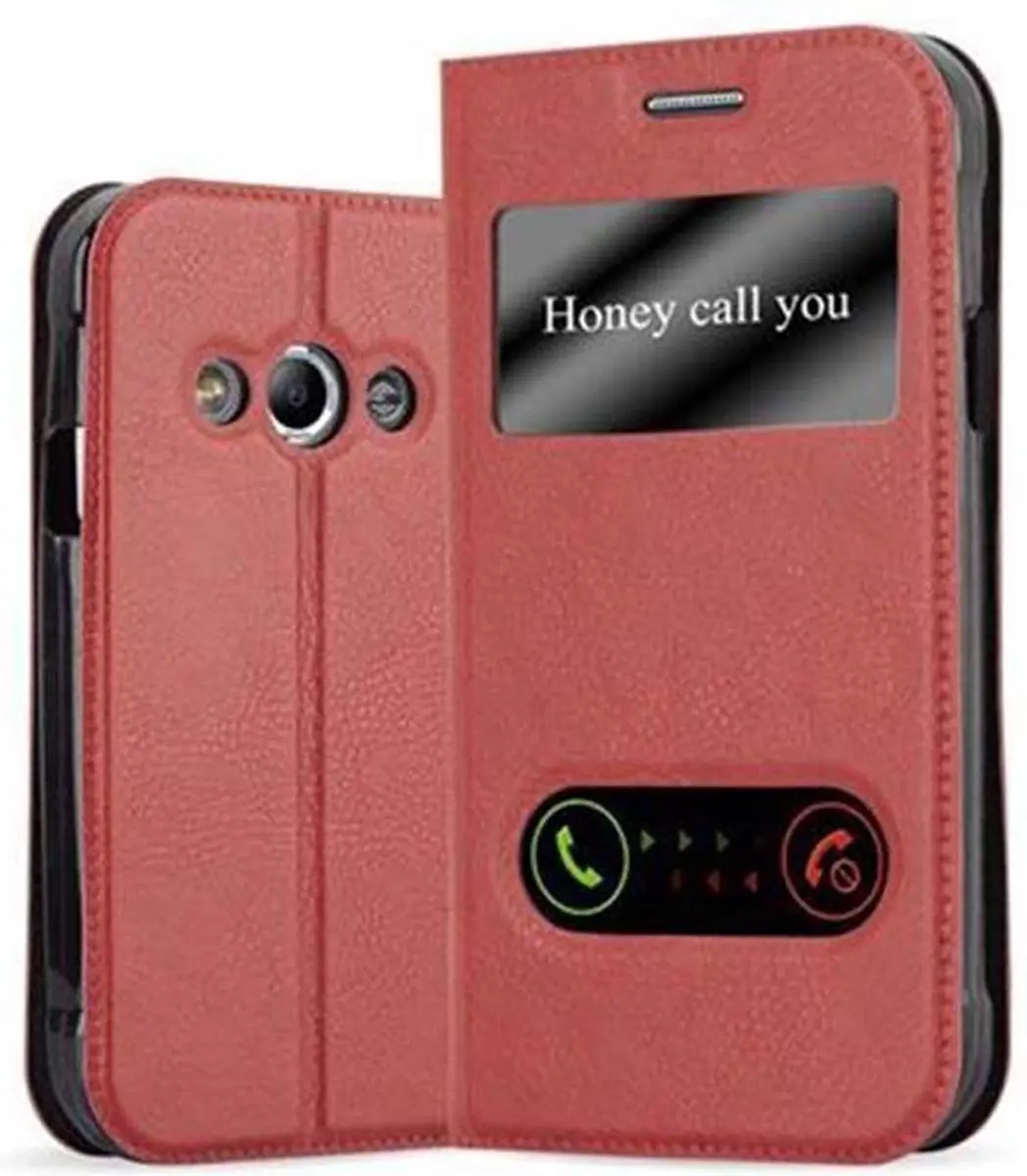 Cadorabo Hoesje geschikt voor Samsung Galaxy XCover 3 in SAFRAN ROOD