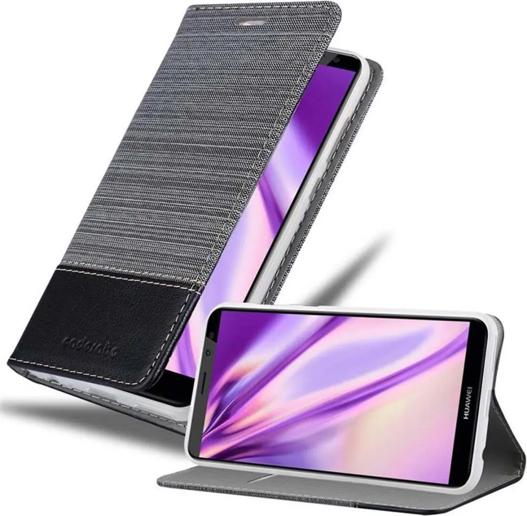 Cadorabo Hoesje geschikt voor Huawei MATE 10 LITE in GRIJS ZWART