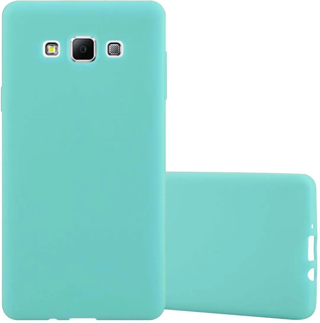 Cadorabo Hoesje geschikt voor Samsung Galaxy A7 2015 in CANDY BLAUW
