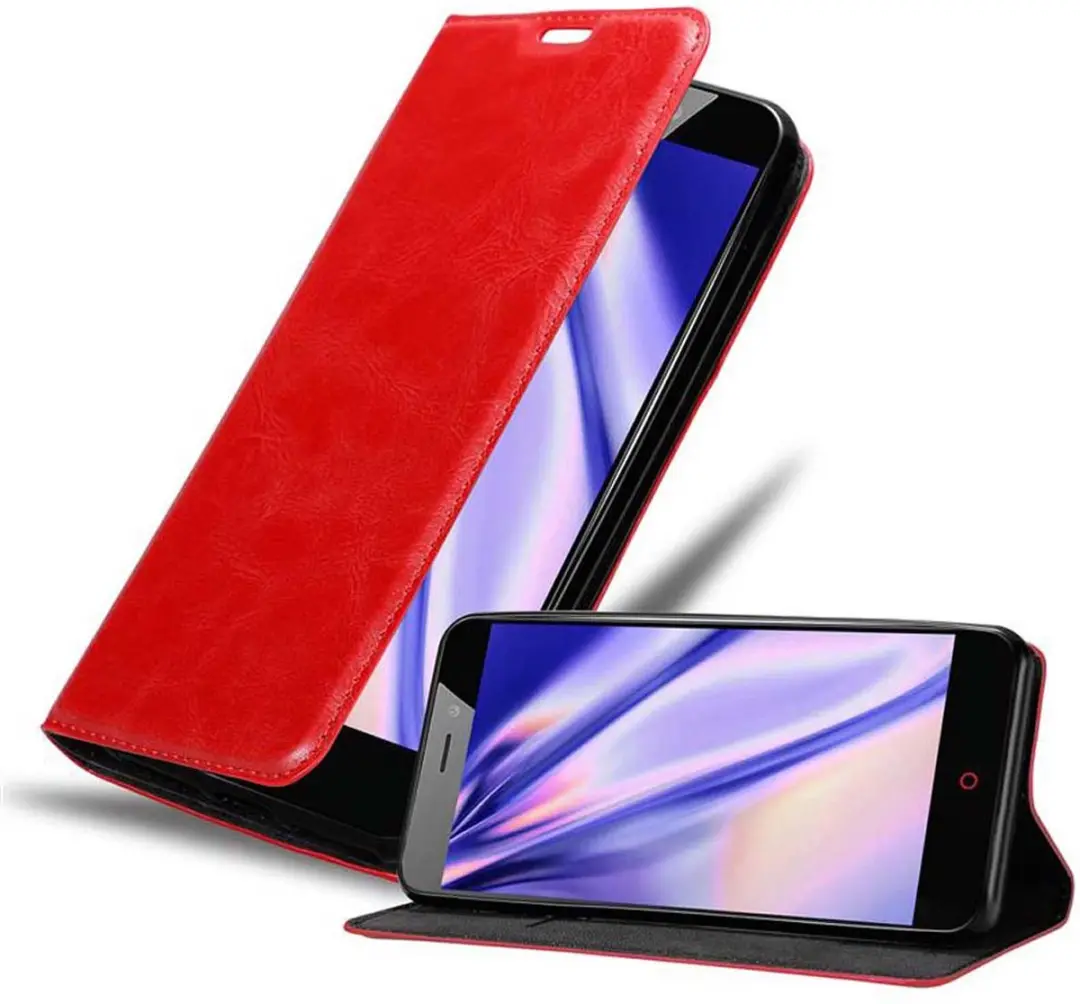 Cadorabo Hoesje geschikt voor ZTE Nubia N1 in APPEL ROOD