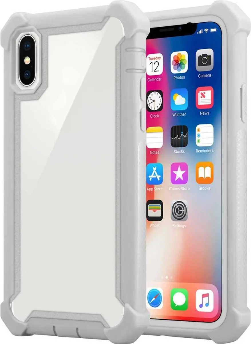 Cadorabo Hoesje geschikt voor Apple iPhone XS MAX in BERK GRIJS