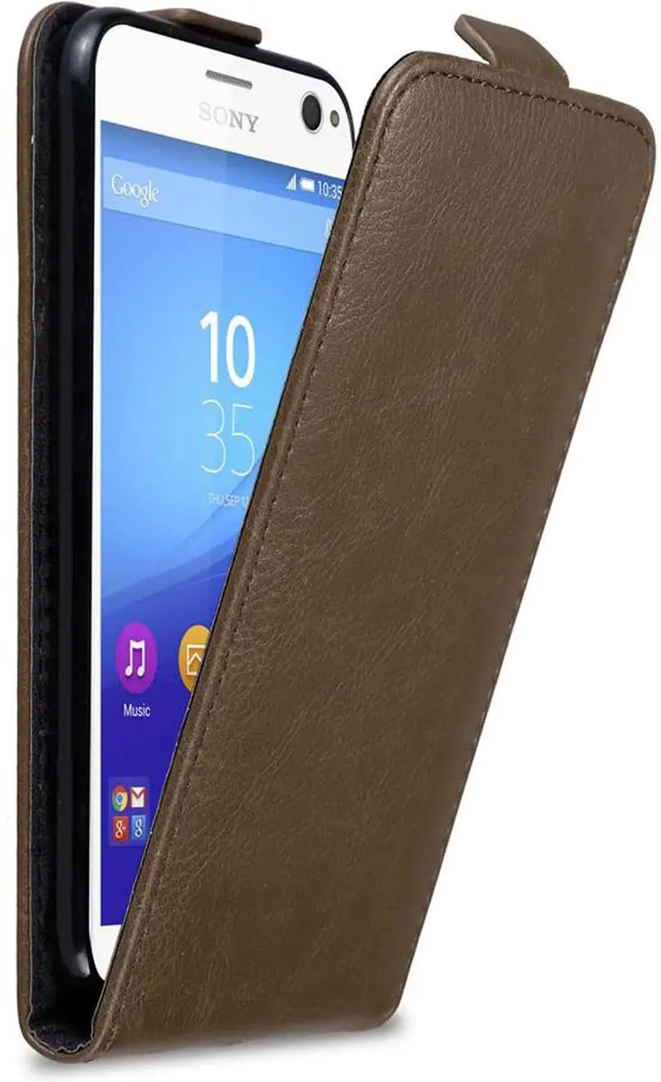Cadorabo Hoesje geschikt voor Sony Xperia C4 in KOFFIE BRUIN
