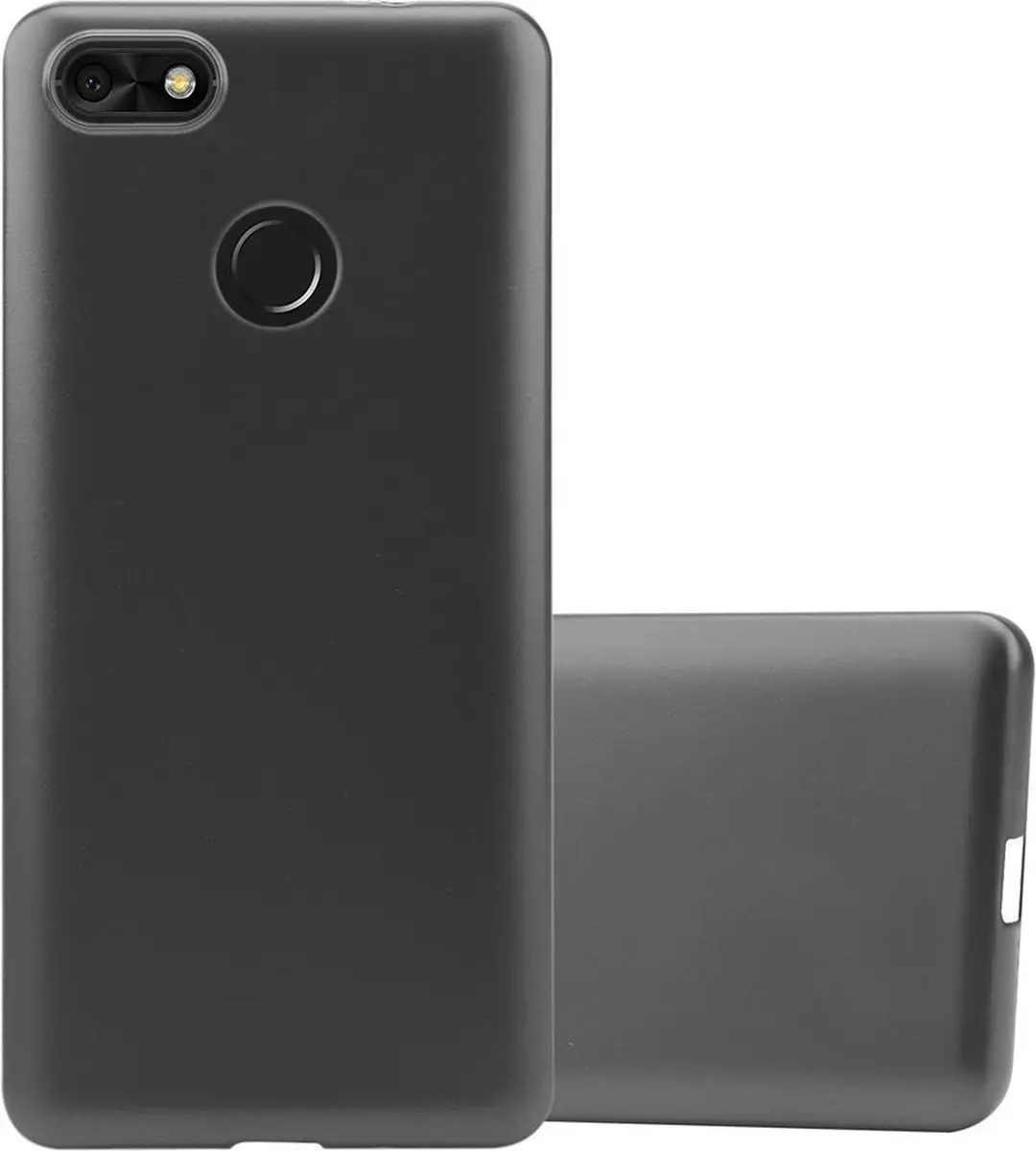 Cadorabo Hoesje geschikt voor Huawei Y6 PRO 2017 in METALLIC GRIJS
