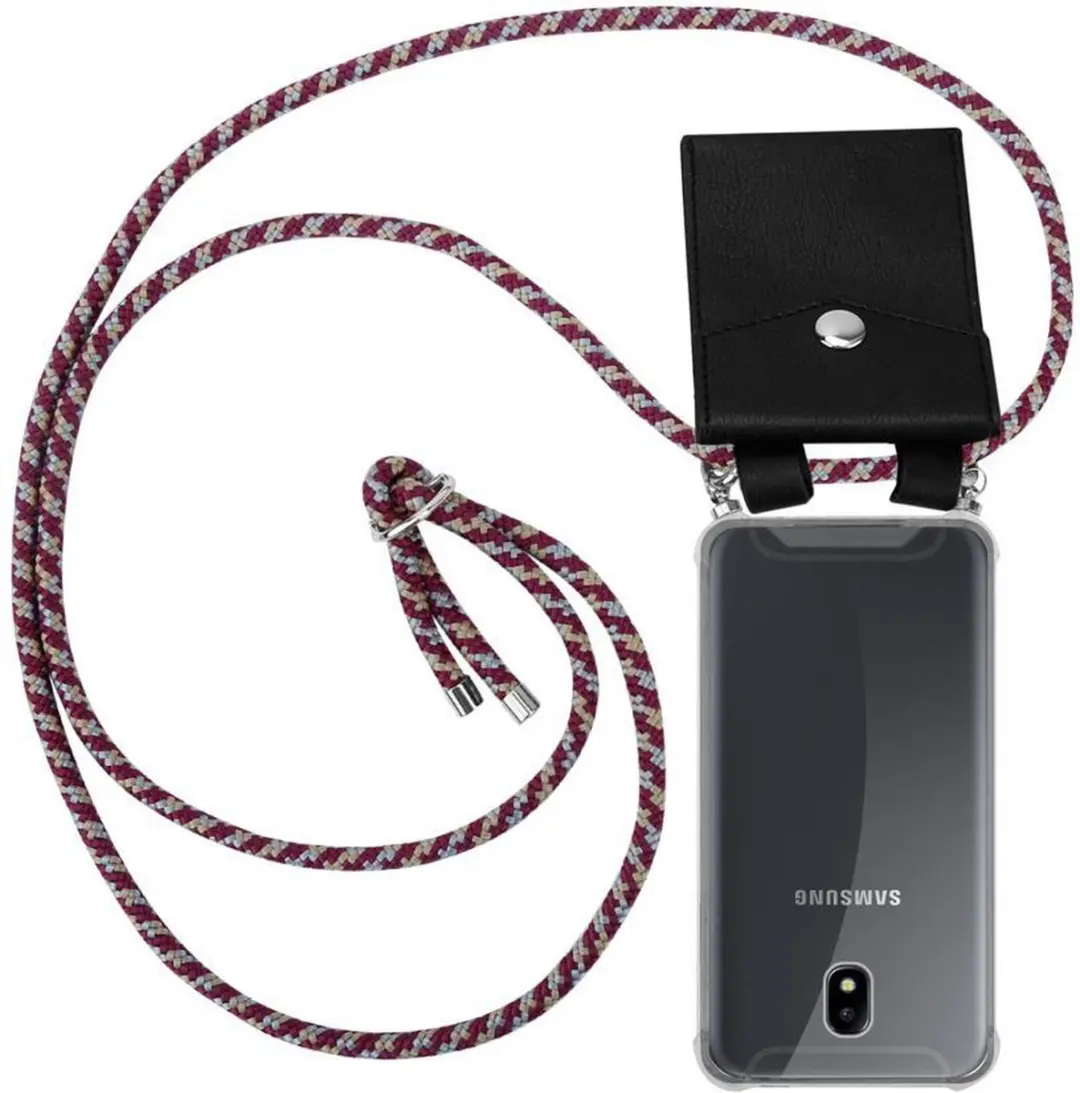 Cadorabo Hoesje geschikt voor Samsung Galaxy J7 2017 in ROOD GEEL WIT