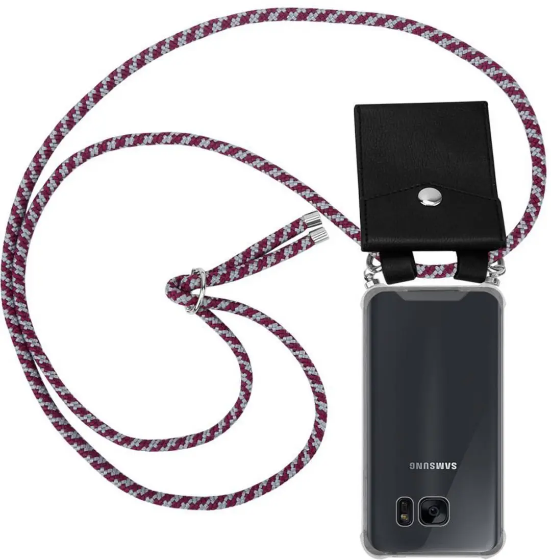 Cadorabo Hoesje geschikt voor Samsung Galaxy S7 in ROOD WIT