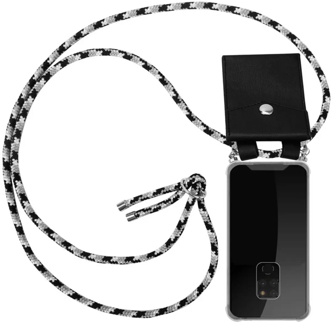 Cadorabo Hoesje geschikt voor Huawei MATE 20 in ZWARTE CAMOUFLAGE
