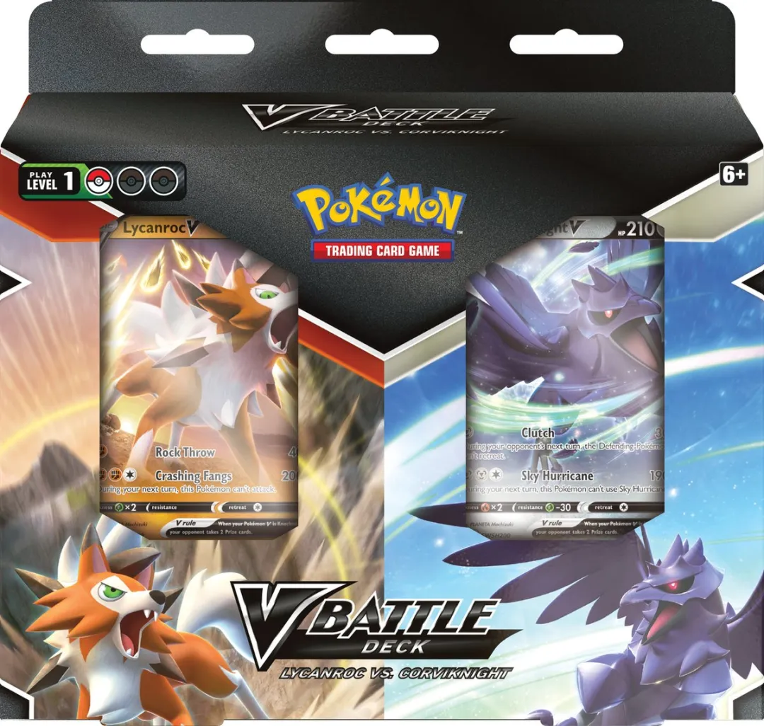 Pokémon V Battle Deck Lycanroc vs Corviknight Kaartspel - 2 Spelers - afbeelding 2 van 6