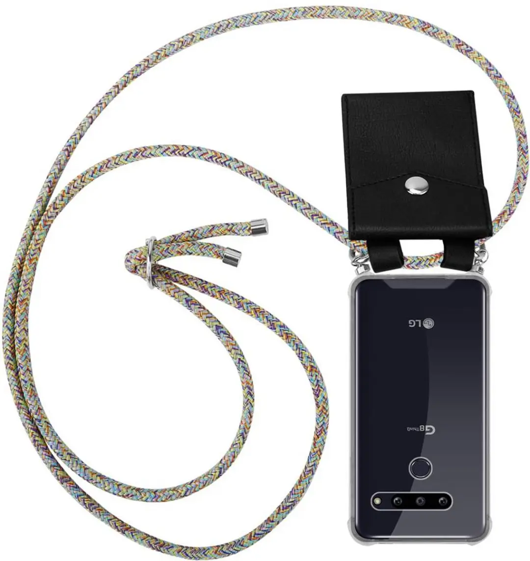 Cadorabo Hoesje geschikt voor LG G8 ThinQ in REGENBOOG