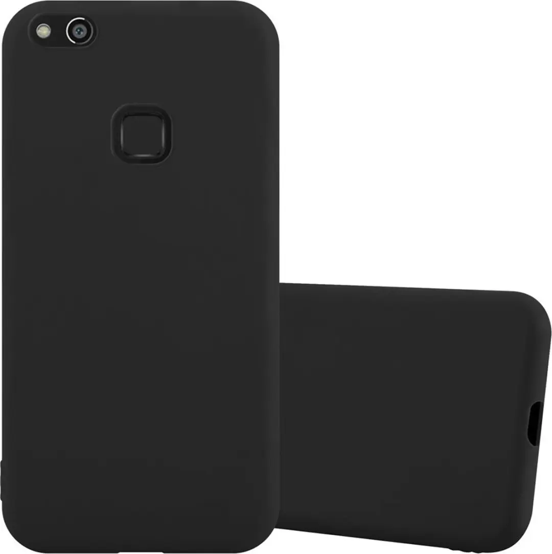 Cadorabo Hoesje geschikt voor Huawei P10 LITE in CANDY ZWART
