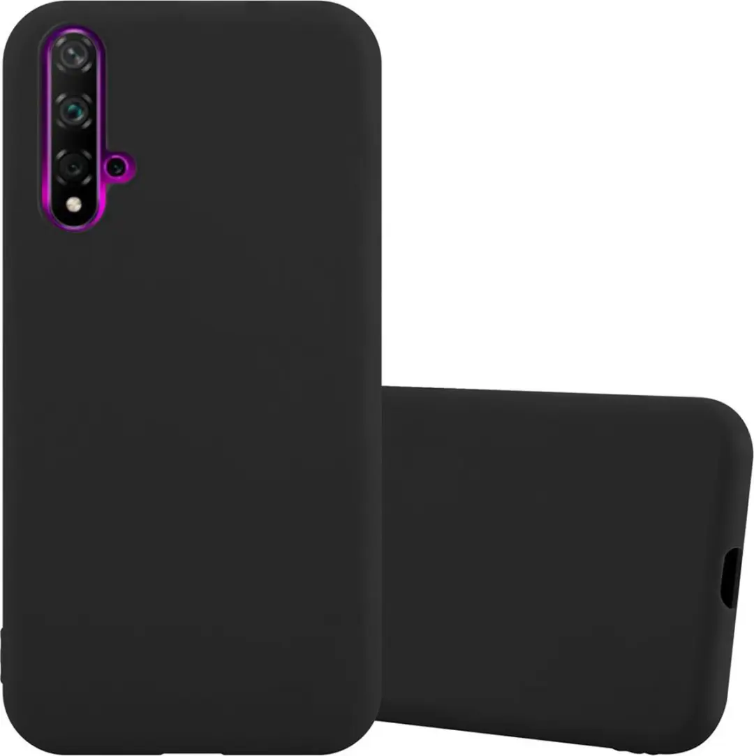 Cadorabo Hoesje geschikt voor Huawei NOVA 5 / 5 PRO in CANDY ZWART