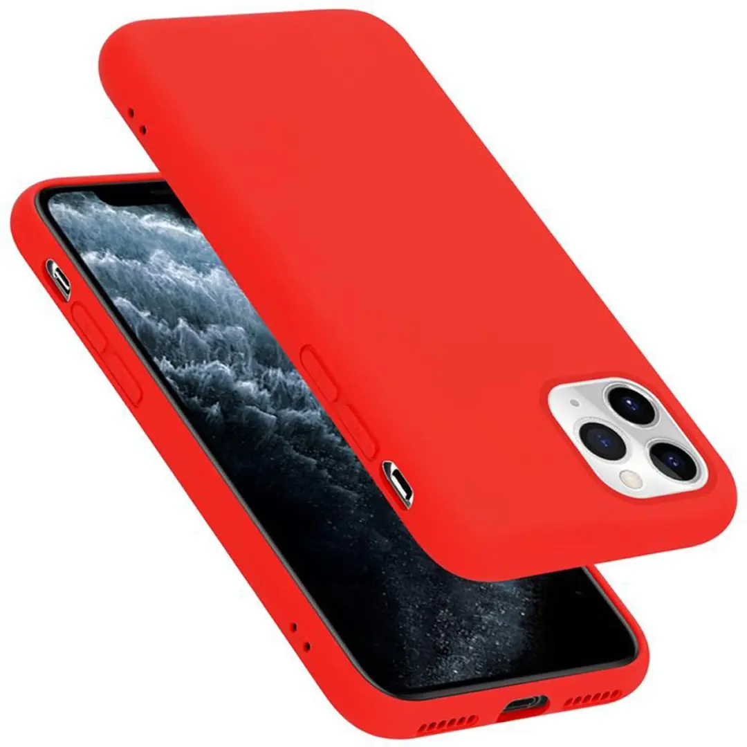 Cadorabo Hoesje geschikt voor Apple iPhone 11 PRO in LIQUID ROOD