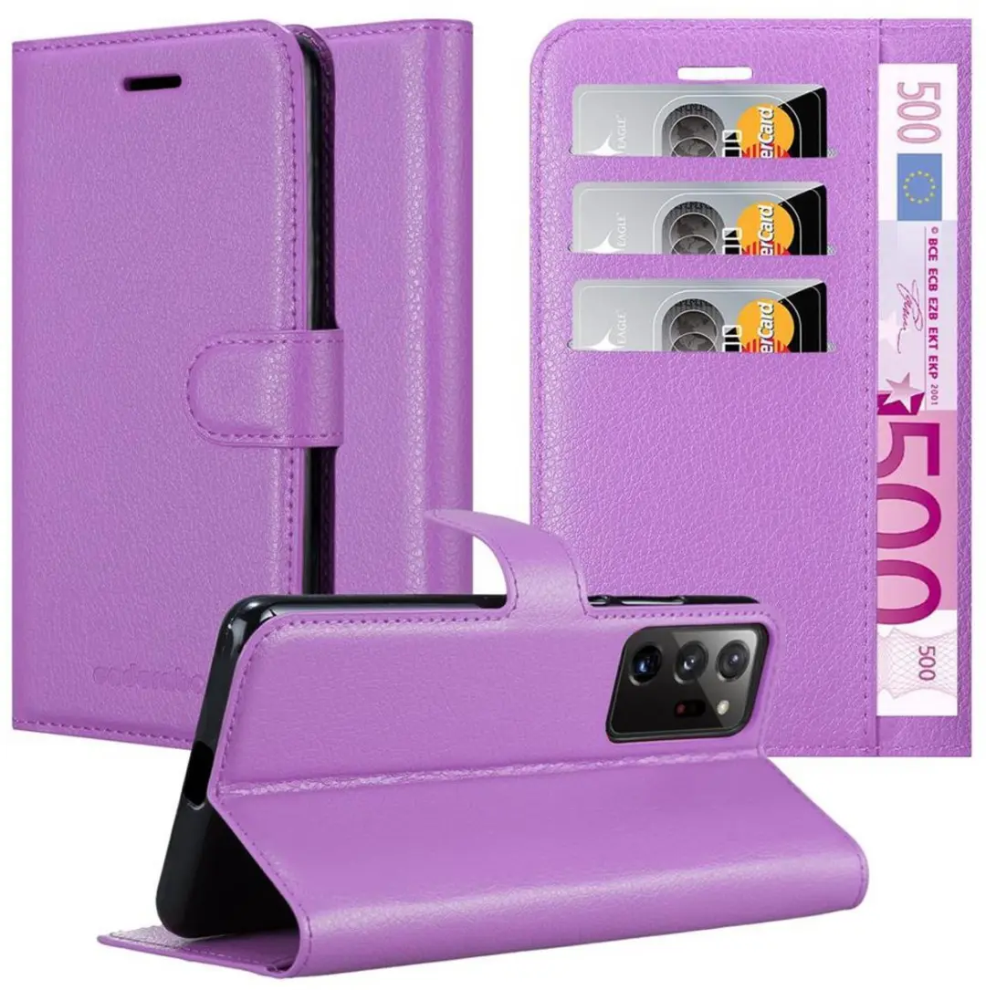 Cadorabo Hoesje geschikt voor Samsung Galaxy NOTE 20 PLUS in MANGAAN PAARS