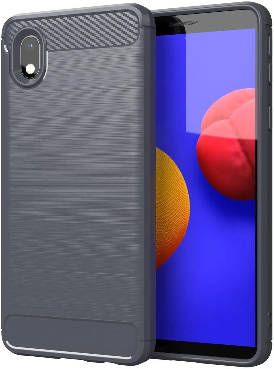 Cadorabo Hoesje geschikt voor Samsung Galaxy A10e / A20e in BRUSHED GRIJS