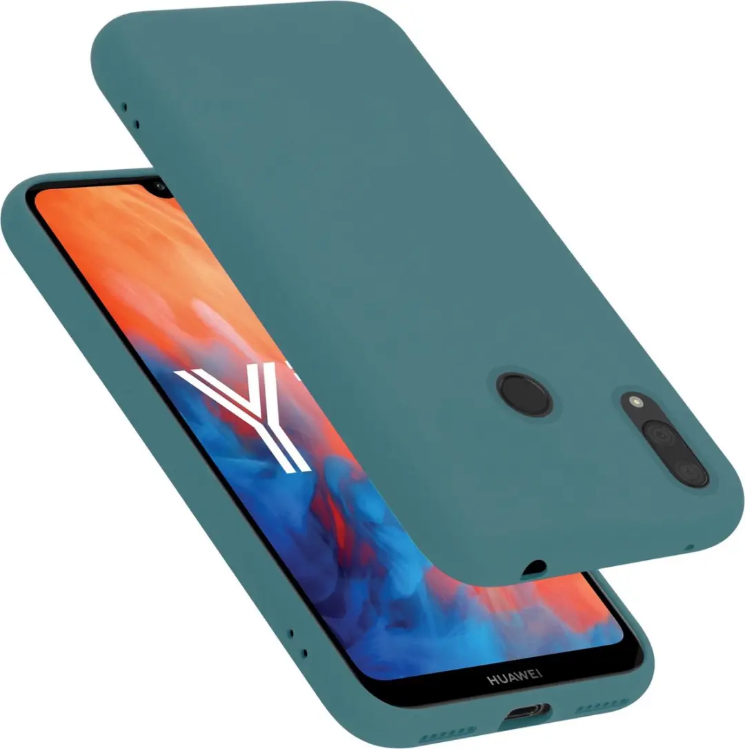 Cadorabo Hoesje geschikt voor Huawei Y7 2019 / Y7 PRIME 2019 in LIQUID GROEN