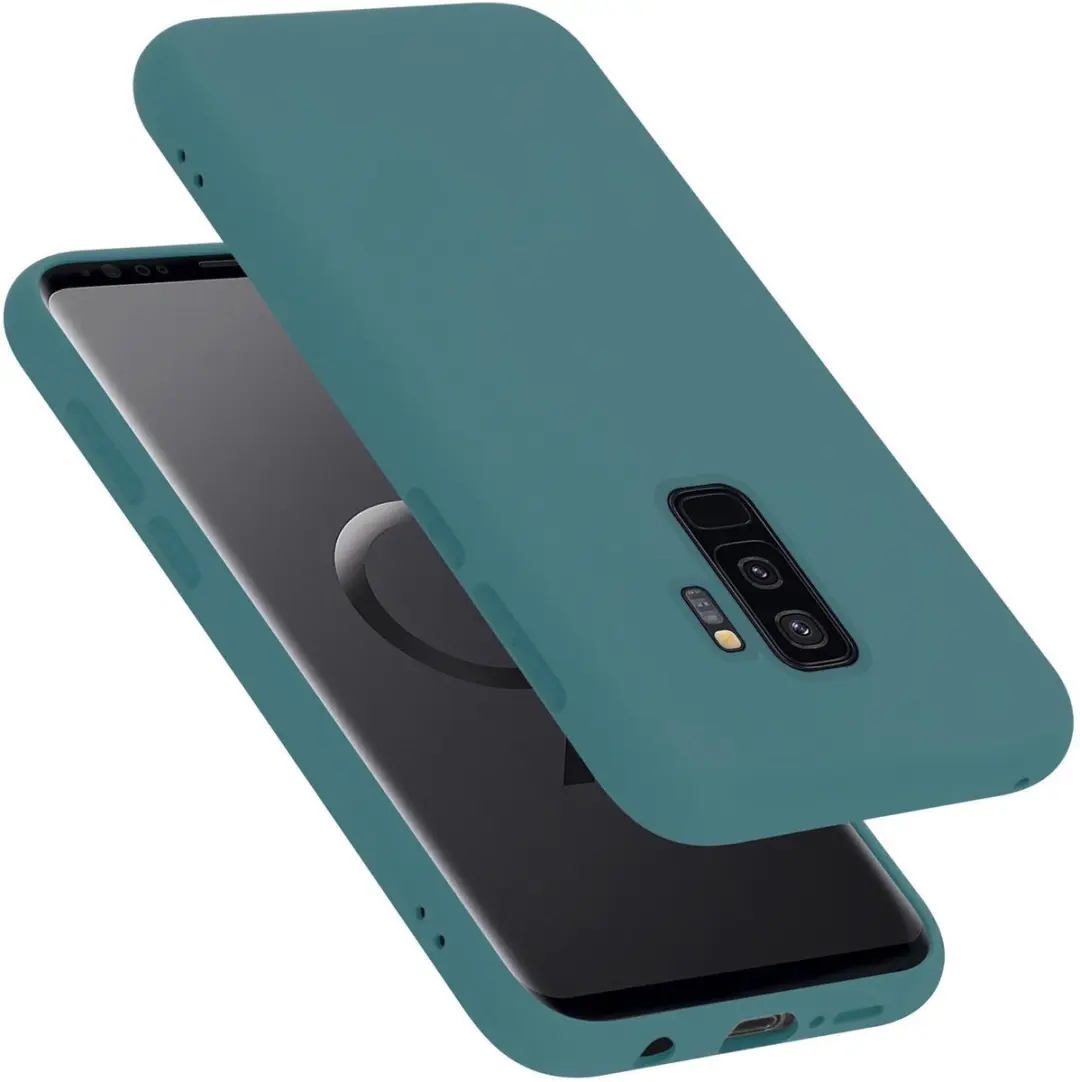 Cadorabo Hoesje geschikt voor Samsung Galaxy S9 PLUS in LIQUID GROEN