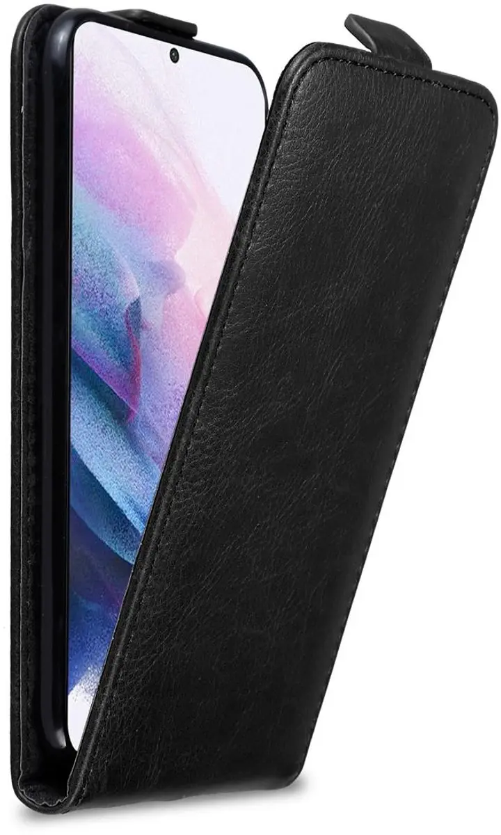 Cadorabo Hoesje geschikt voor Samsung Galaxy S21 PLUS in ZWARTE NACHT