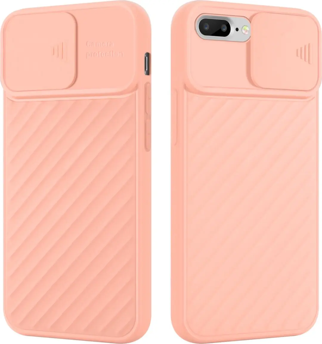 Cadorabo Hoesje geschikt voor Apple iPhone 7 PLUS / 7S PLUS / 8 PLUS in Mat Roze