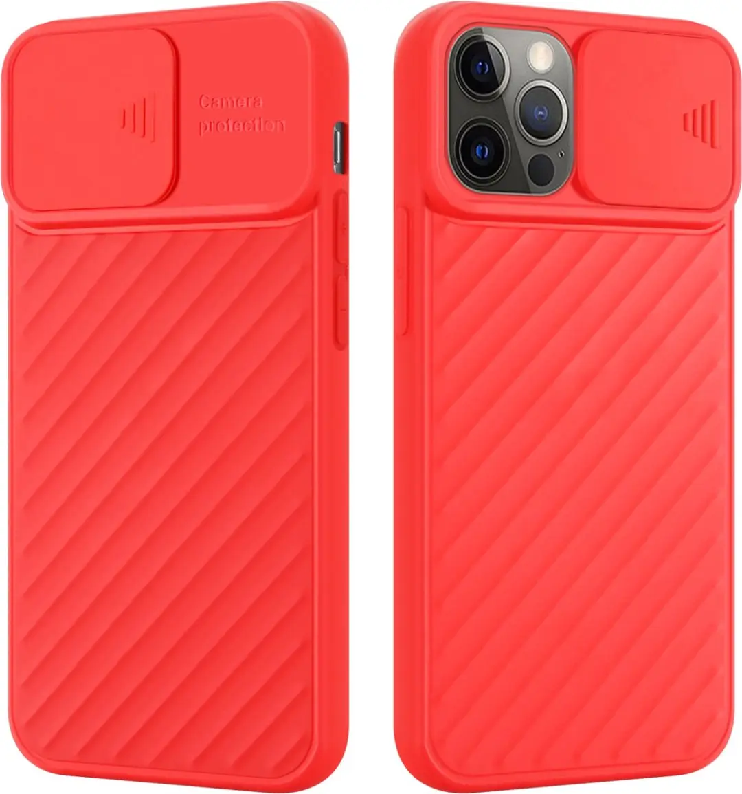 Cadorabo Hoesje geschikt voor Apple iPhone 12 PRO MAX in MAT ROOD
