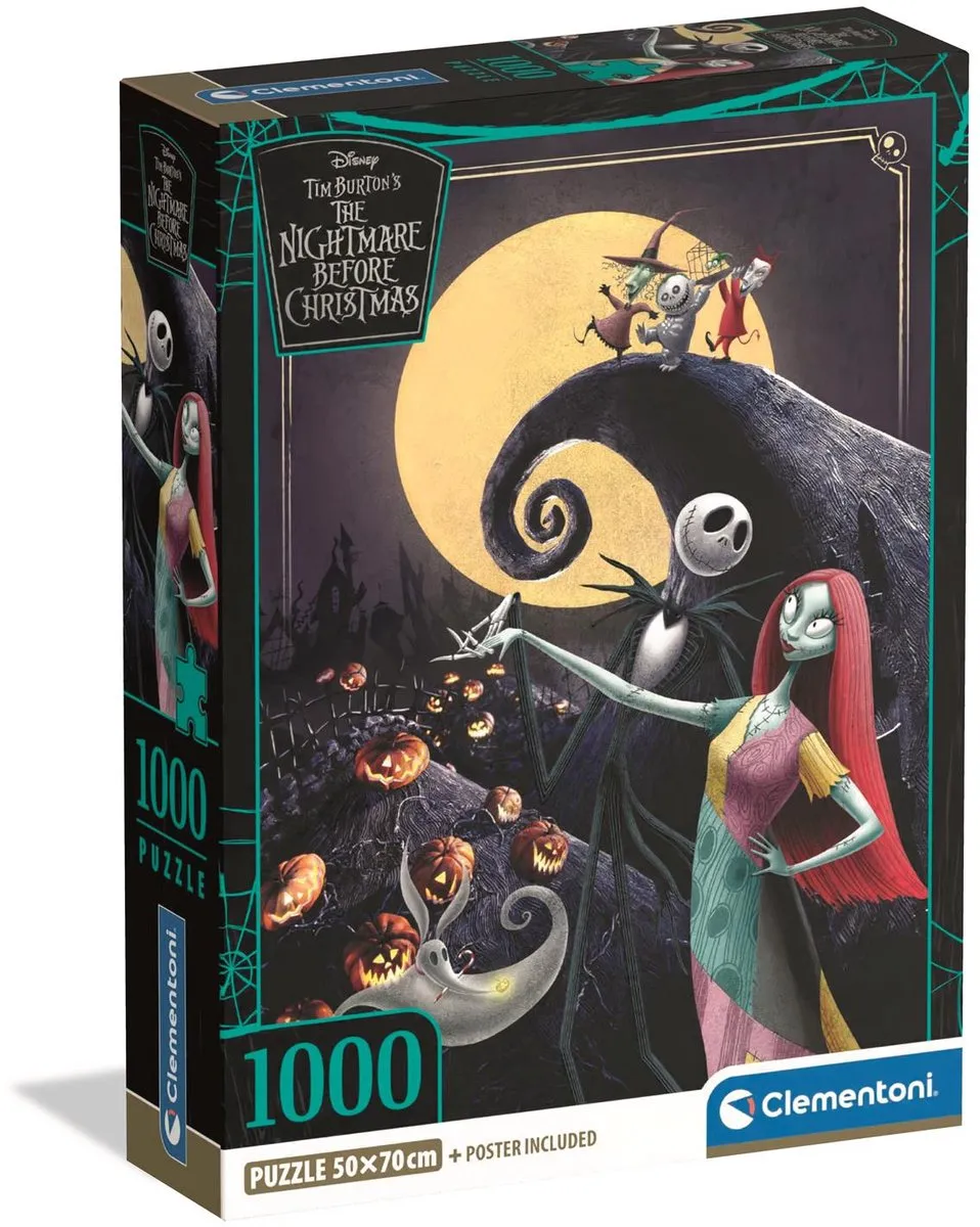 Clementoni Disney Nightmare Before Christmas Puzzel 1000 Stuks