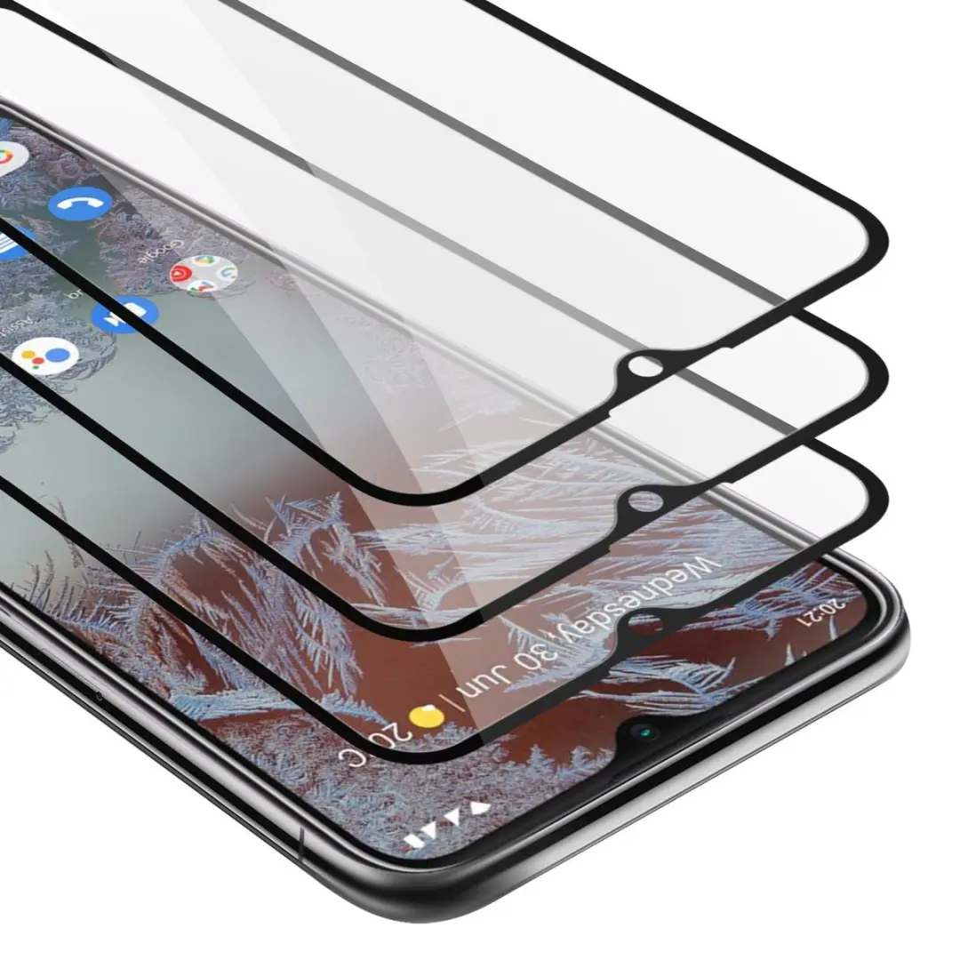 Cadorabo 3x Screenprotector geschikt voor Nokia G10 / G20 Volledig scherm pantse
