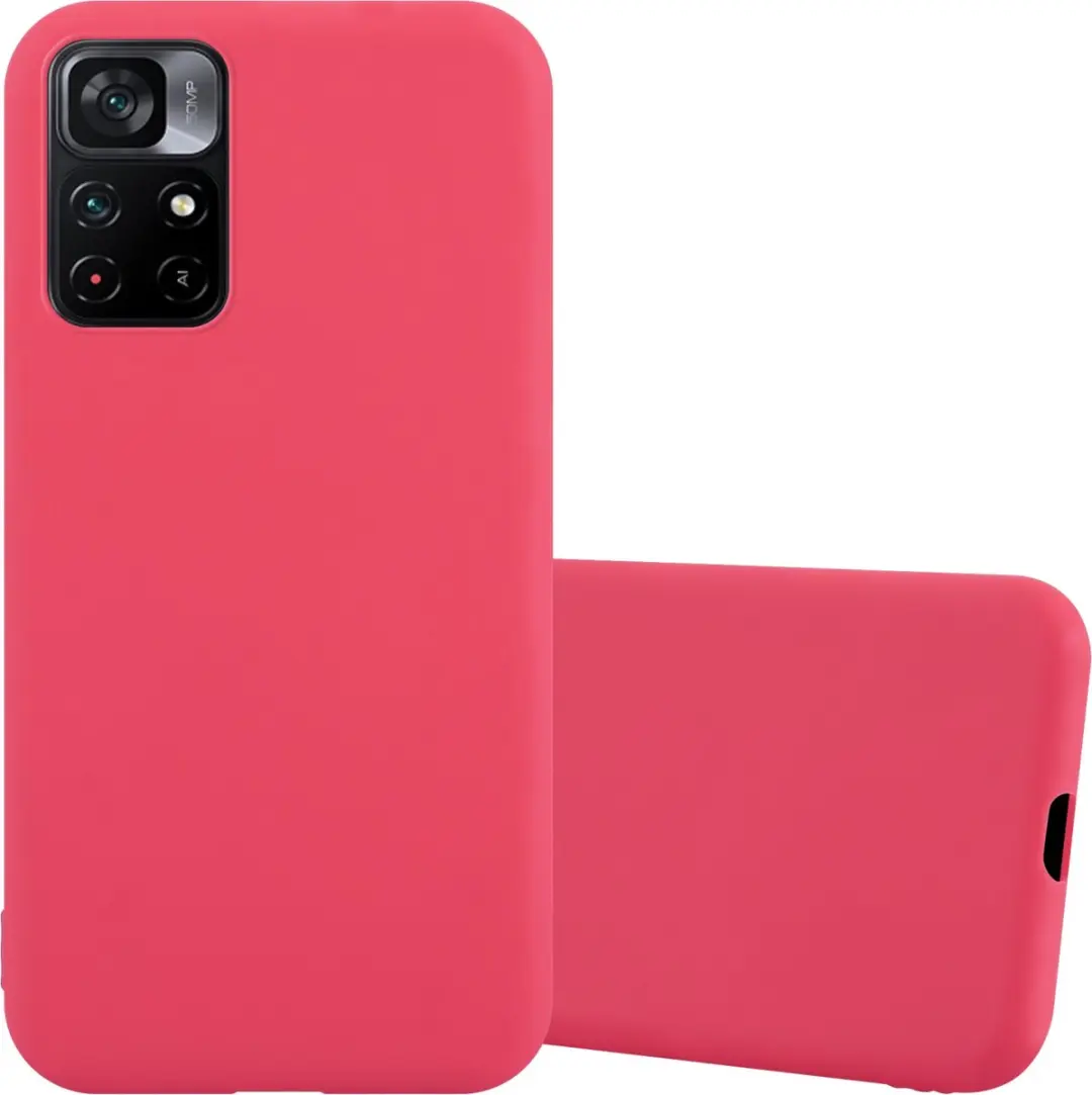 Cadorabo Hoesje geschikt voor Xiaomi POCO M4 PRO 5G in CANDY ROOD