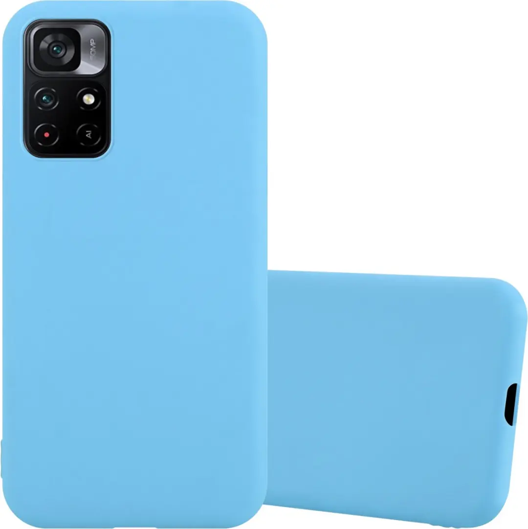 Cadorabo Hoesje geschikt voor Xiaomi POCO M4 PRO 5G in CANDY BLAUW