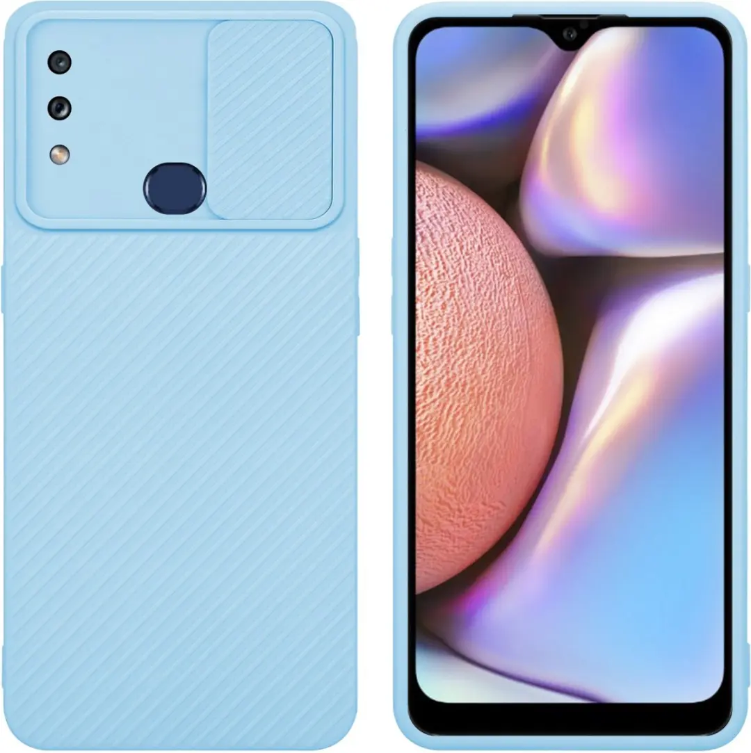 Cadorabo Hoesje geschikt voor Samsung Galaxy A10s / M01s in Bonbon Licht Blauw
