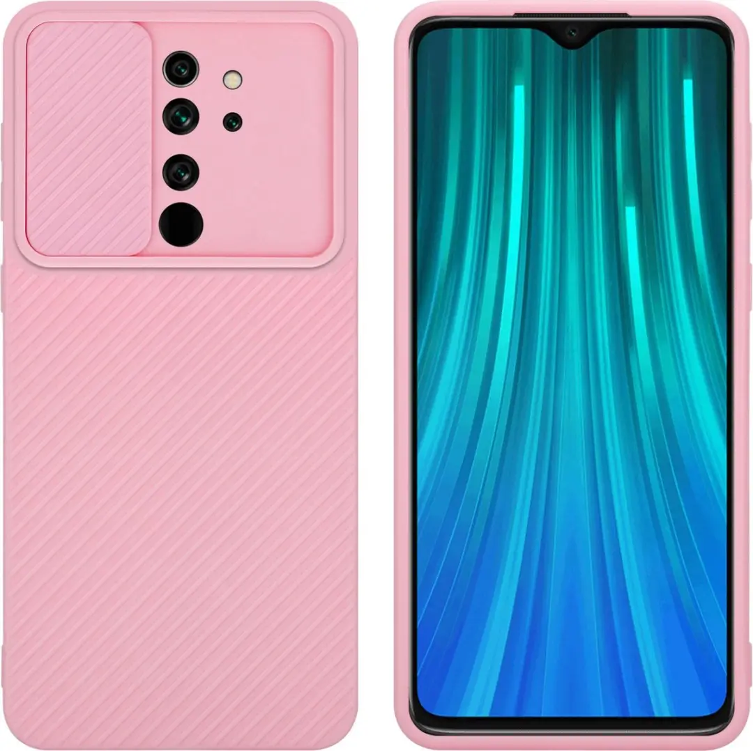 Cadorabo Hoesje geschikt voor Xiaomi RedMi NOTE 8 PRO in Bonbon Roze