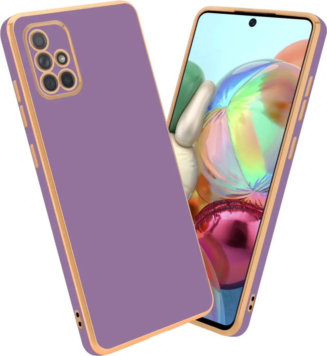 Cadorabo Hoesje geschikt voor Samsung Galaxy A51 4G / M40s in Glossy Paars