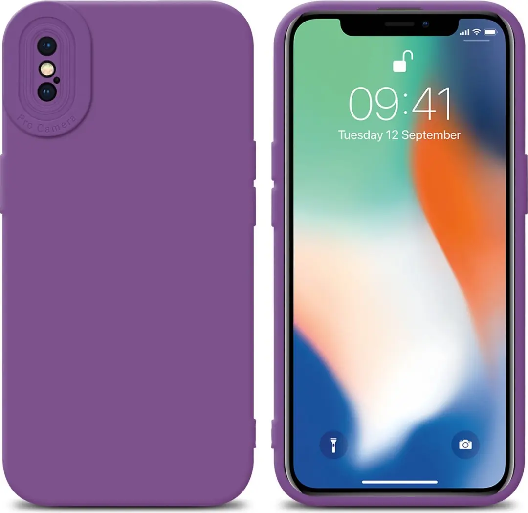 Cadorabo Hoesje geschikt voor Apple iPhone X / XS in FLUID MAT PAARS