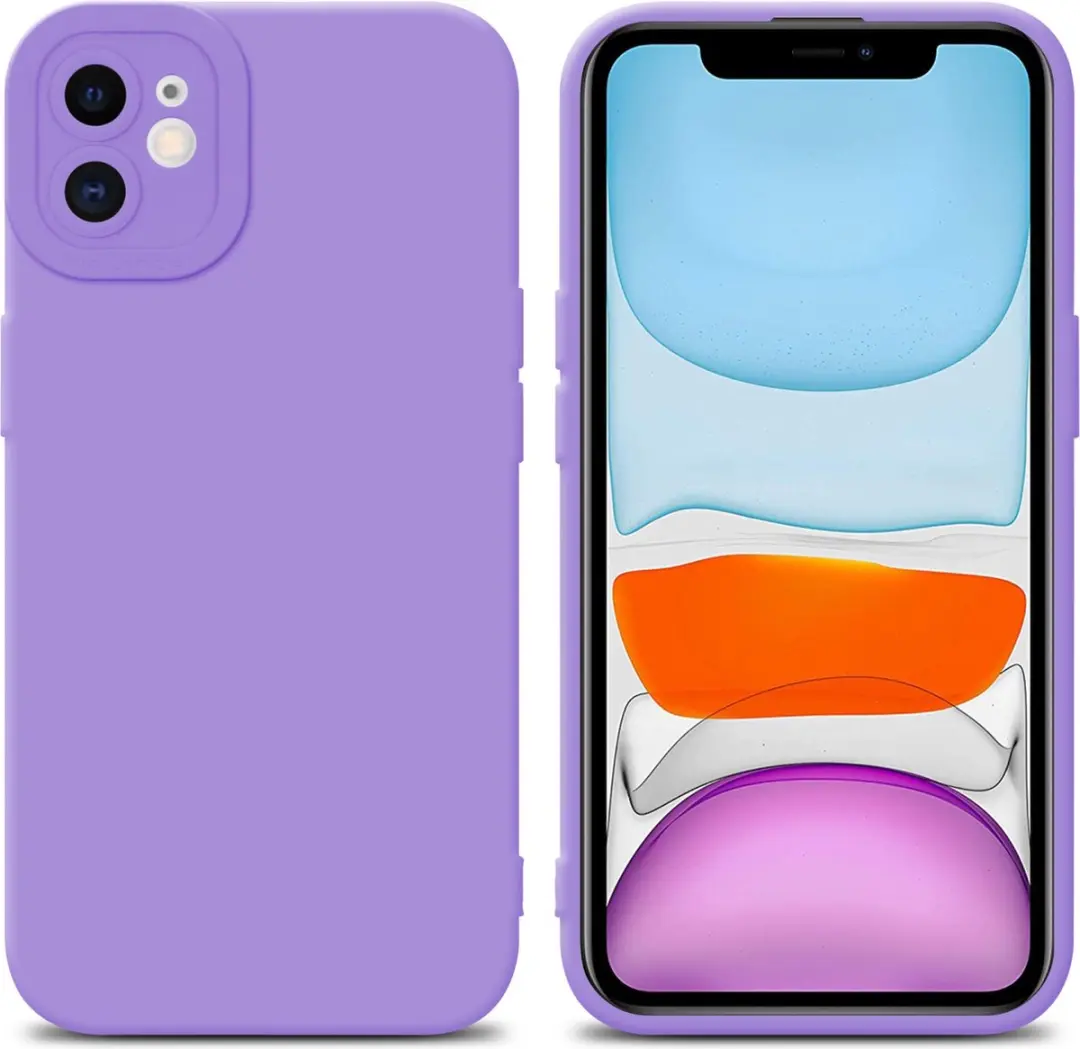 Cadorabo Hoesje geschikt voor Apple iPhone 12 in FLUID LICHT PAARS